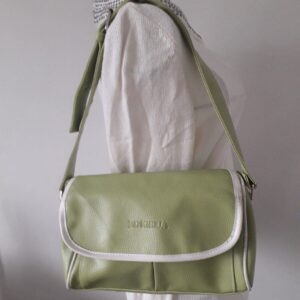 Jade Green Faux Leather Shoulder Bag